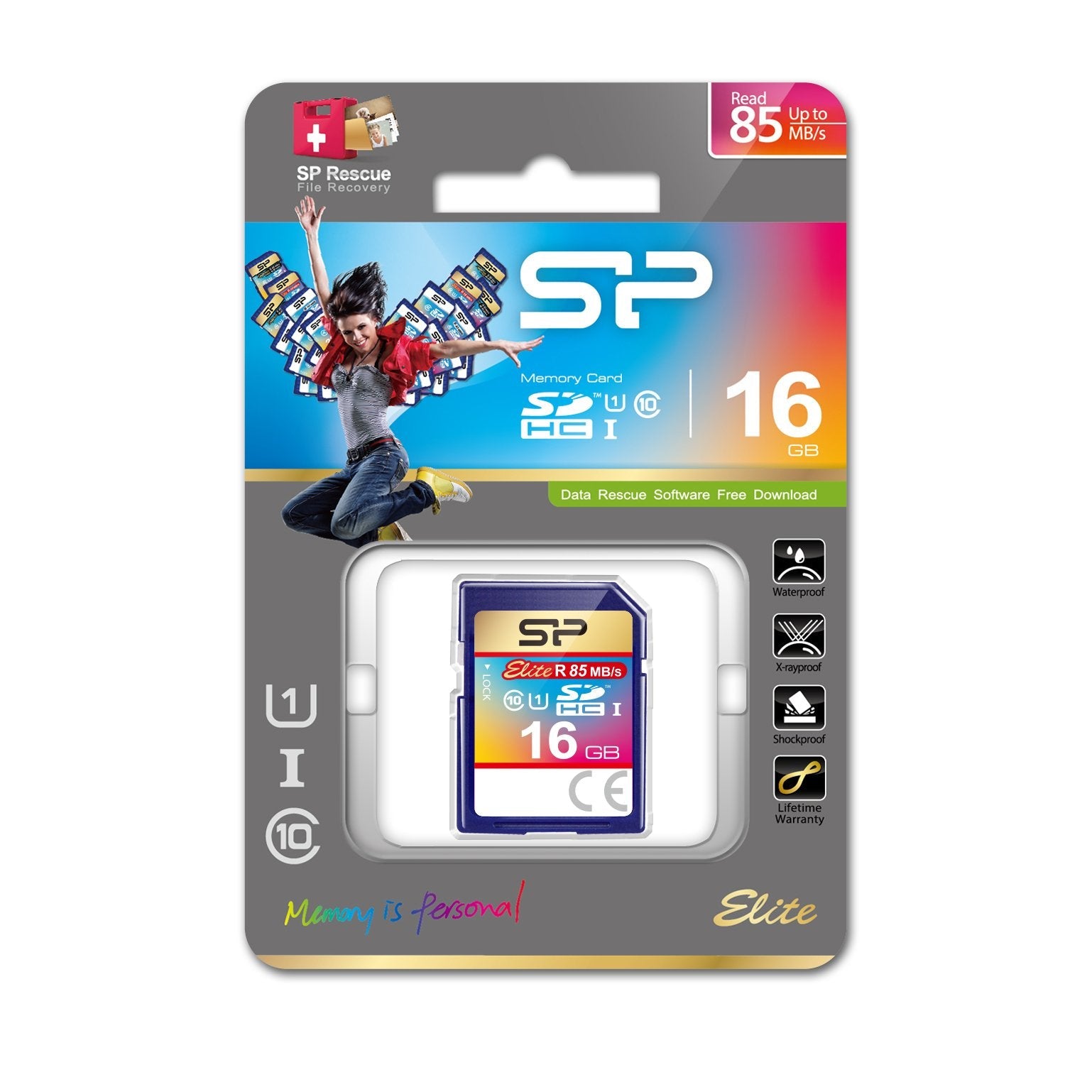Silicon Power Sd-Card 16gb Uhs-1 Elite Cl.10