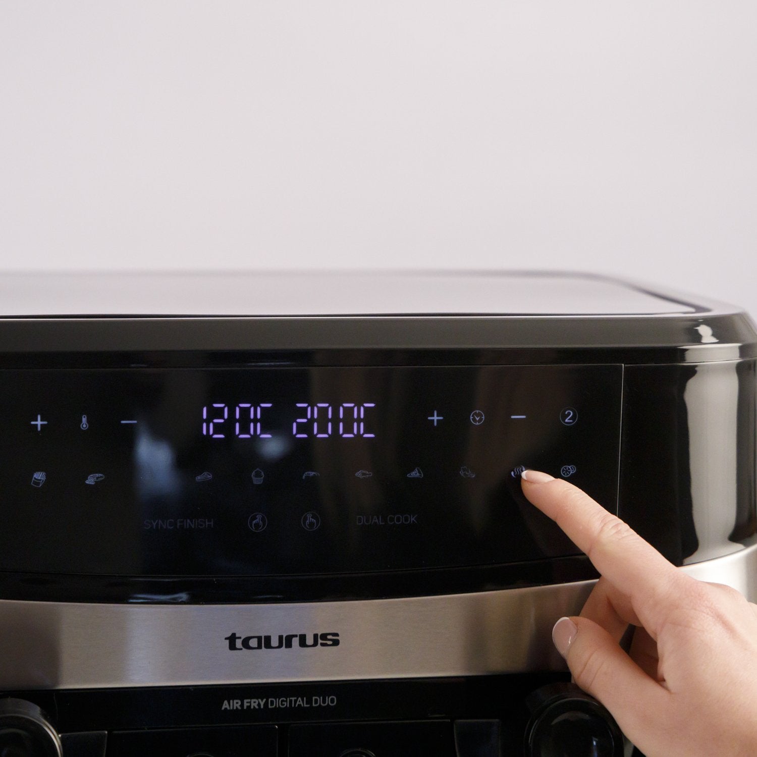 EAN 8414234739803 - Taurus Air Fry Digital Duo Doble 9 L 2200 W Freidora de aire caliente Negro imagen 9