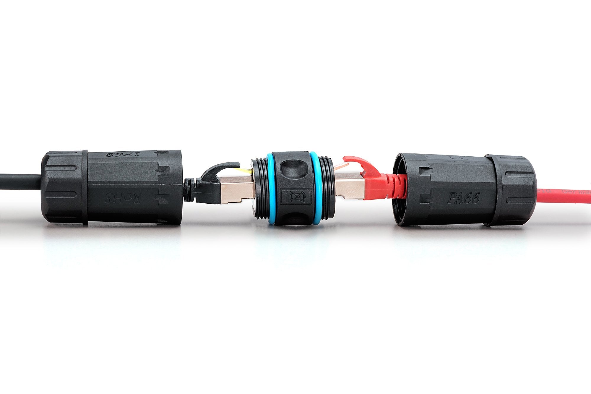 Digitus Cat 6a Outdoor Connection, Protection Class Ip68, Rj45 To Rj45 Connection