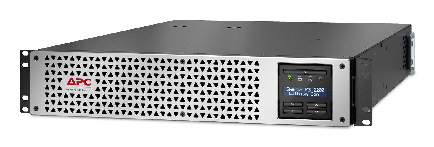 Apc Smart-Ups Lithium Ion Ups (Montaje En Bastidor) Línea Interactiva 8x Iec C13 1x Iec C19 Smartconnect+Smartslot Avr Lcd Ca 220/230/240 V 1980 Vatios 2200 Va Usb Serial Rj-45 Conectores De Salida: 9 2u Negro Plata
