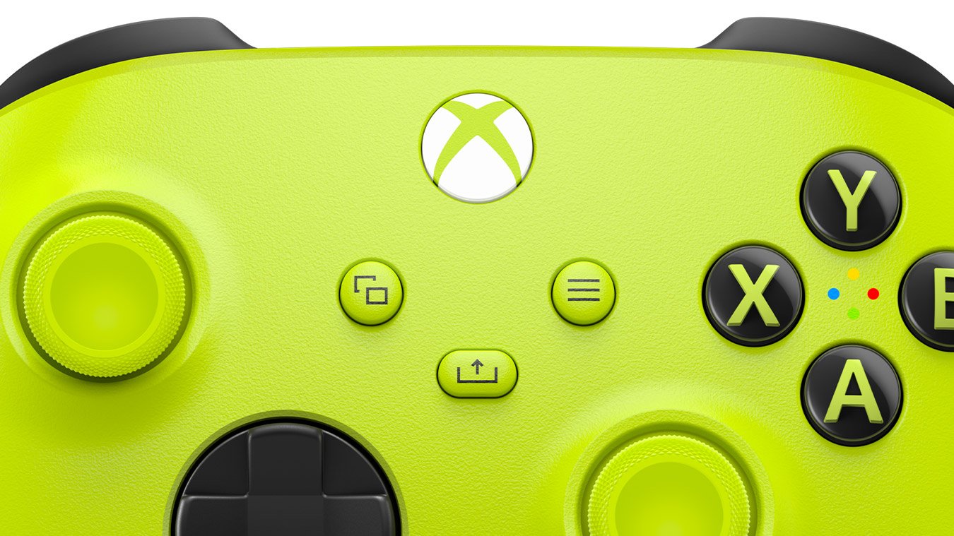 Microsoft Xbox Series X/S Wireless Controller (Qas/Qat/Qau/Qua) Gamepad, Electric Volt Eu