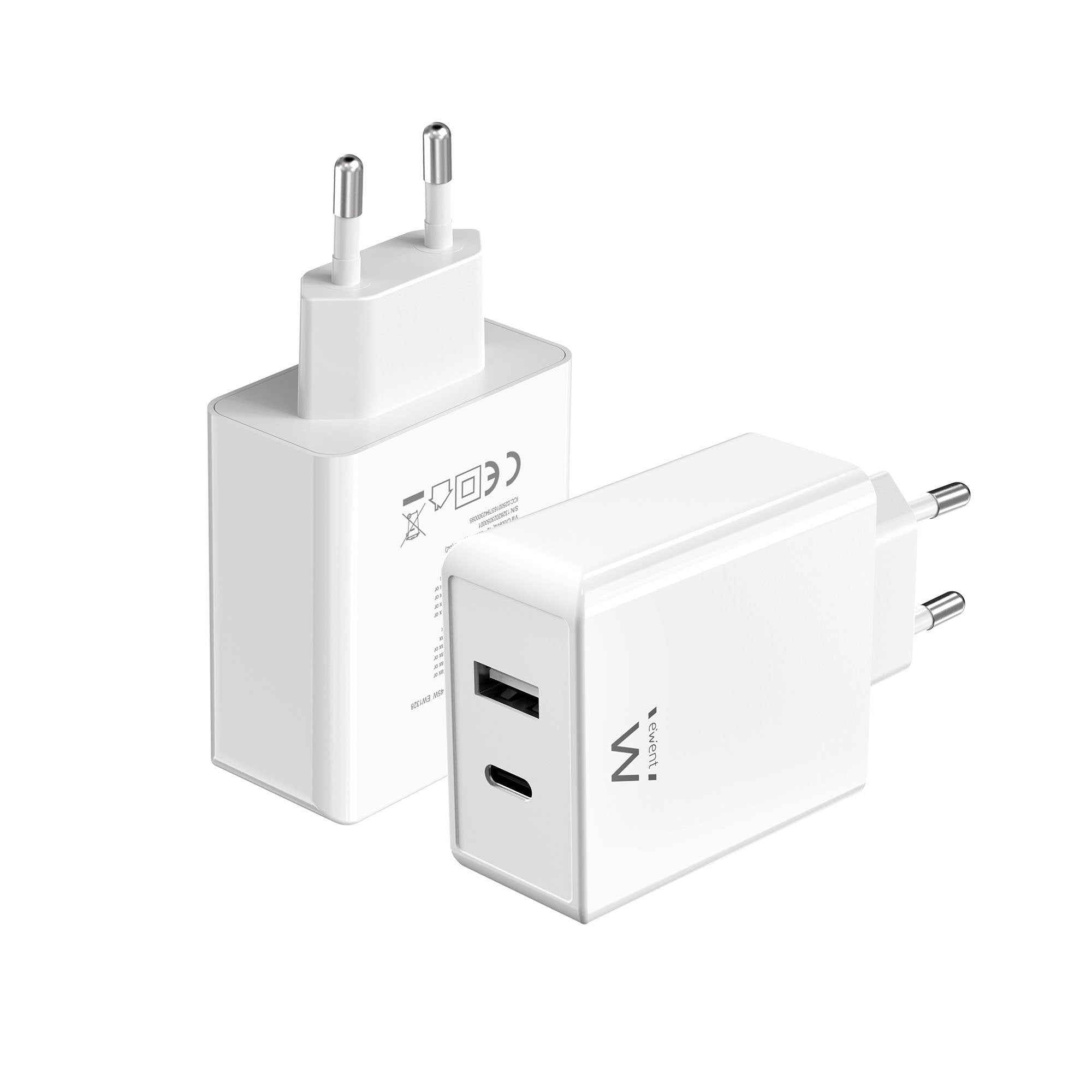 EAN 8052101431827 - Ewent EW1328 cargador de dispositivo móvil Universal Blanco Corriente alterna Carga rápida Interior imagen 2