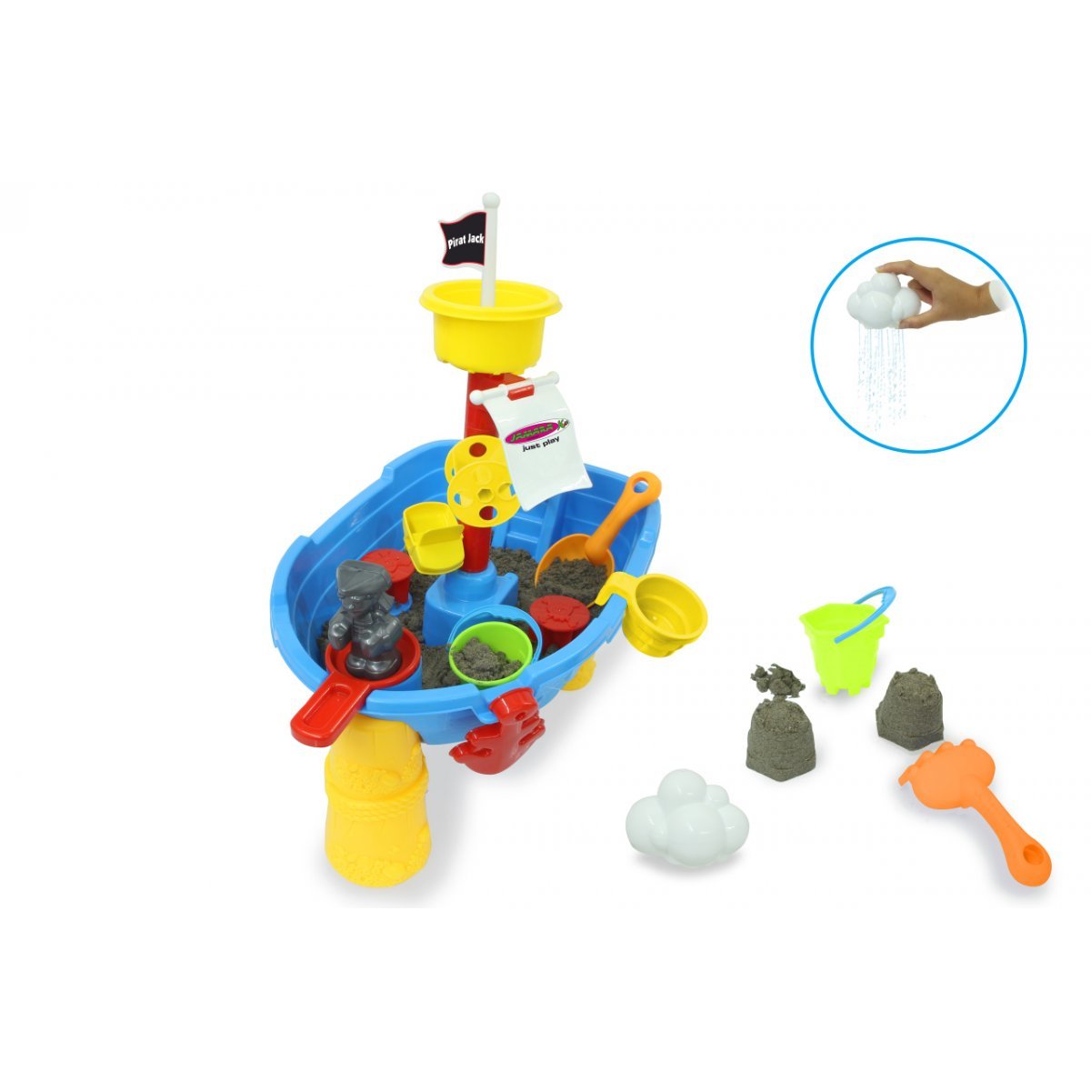 Jamara Mesa De Juego De Arena Y Agua Pirat Jack 21 Pz.