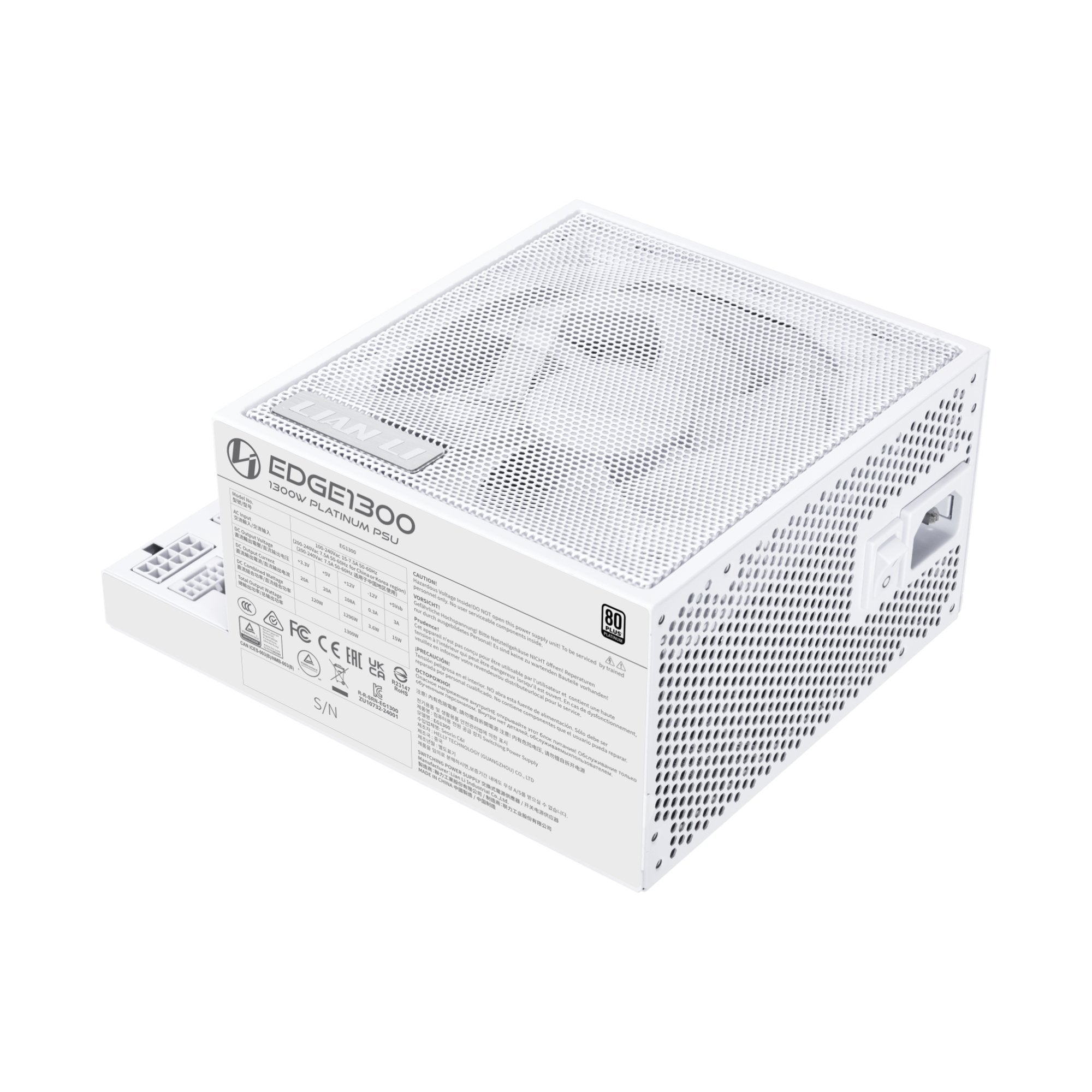 EAN 4718466015013 - Lian Li EG0850 unidad de fuente de alimentación 850 W 20-pin ATX SFX Blanco imagen 1
