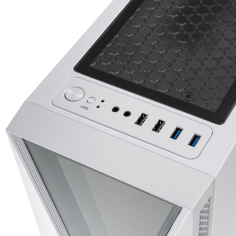 Kolink Void White Carcasa De Ordenador Midi Tower Negro, Blanco