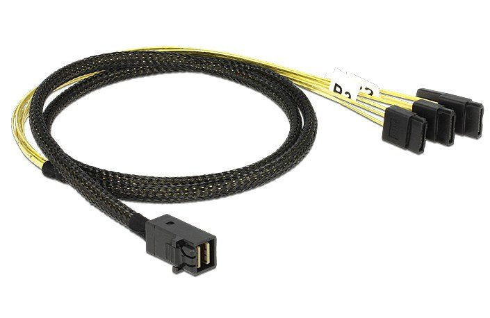 EAN 4043619833931 - DeLOCK 83393 cable Serial Attached SCSI (SAS) 1 m Negro, Plata imagen 2