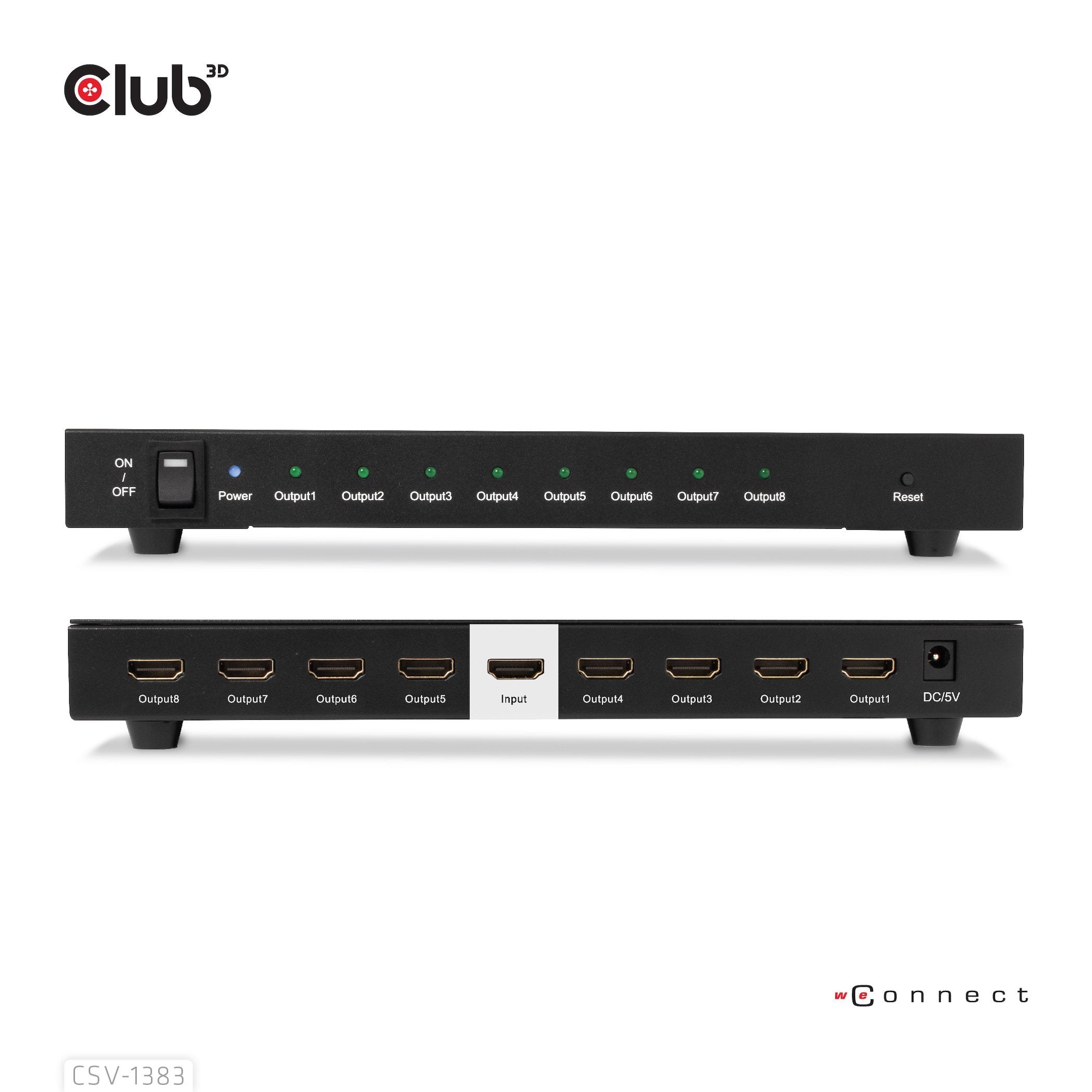 EAN 8719214472771 - CLUB3D CSV-1383 divisor de video 8x HDMI imagen 4