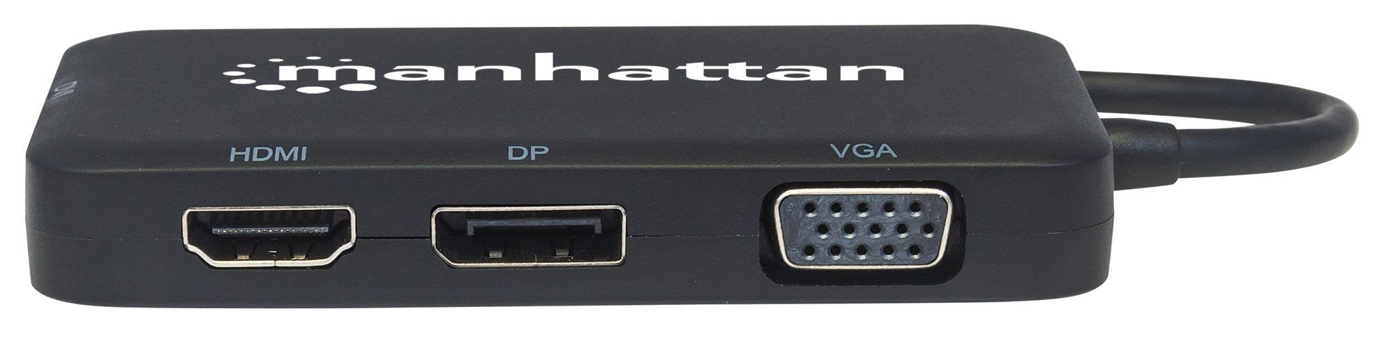 EAN 0766623152600 - Manhattan 152600 base para portátil y replicador de puertos USB Tipo C Negro imagen 4