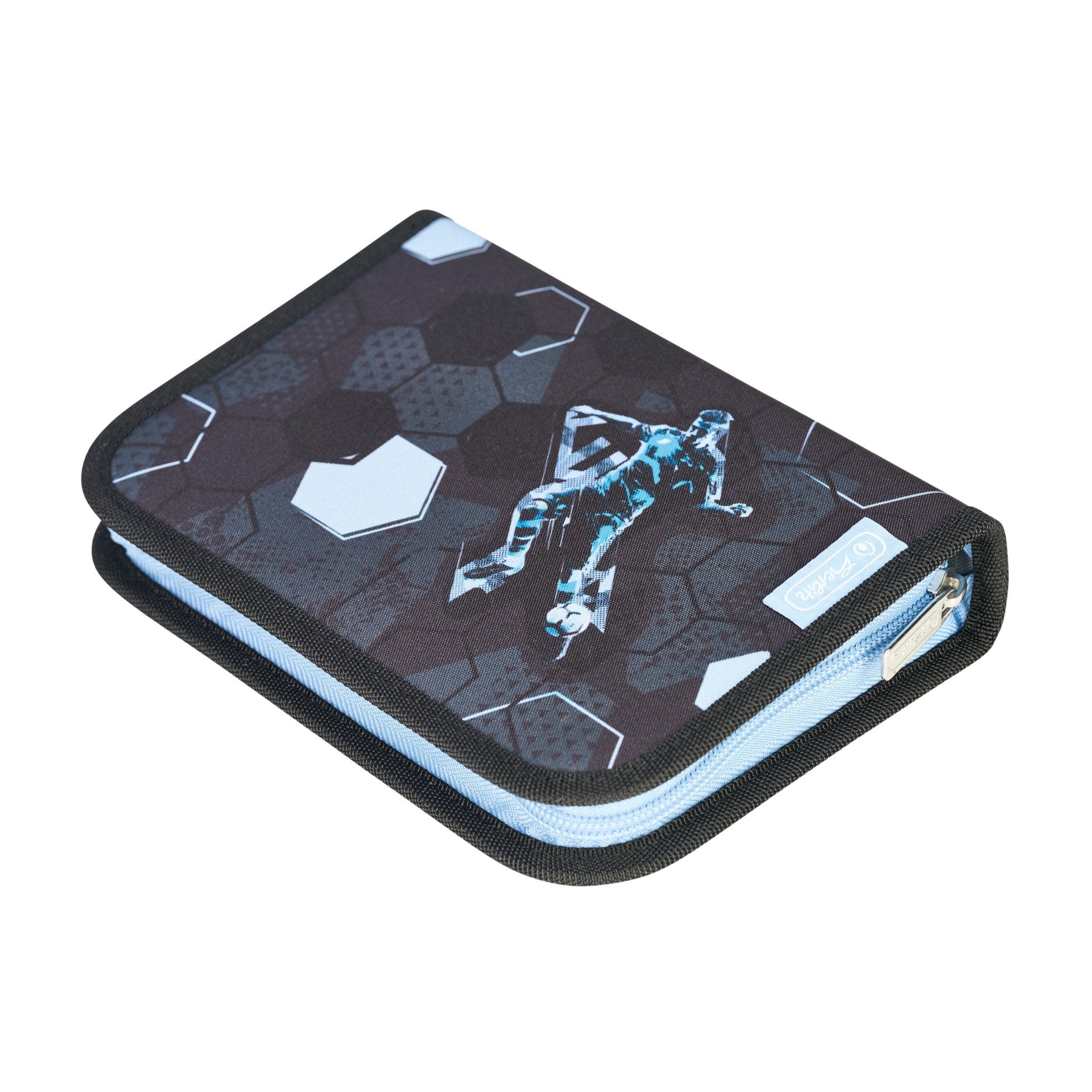 EAN 4008110396460 - Herlitz UltraLight XL Plus Cyber Soccer juego de mochila escolar Niño Poliéster Azul, Azul oscuro imagen 14