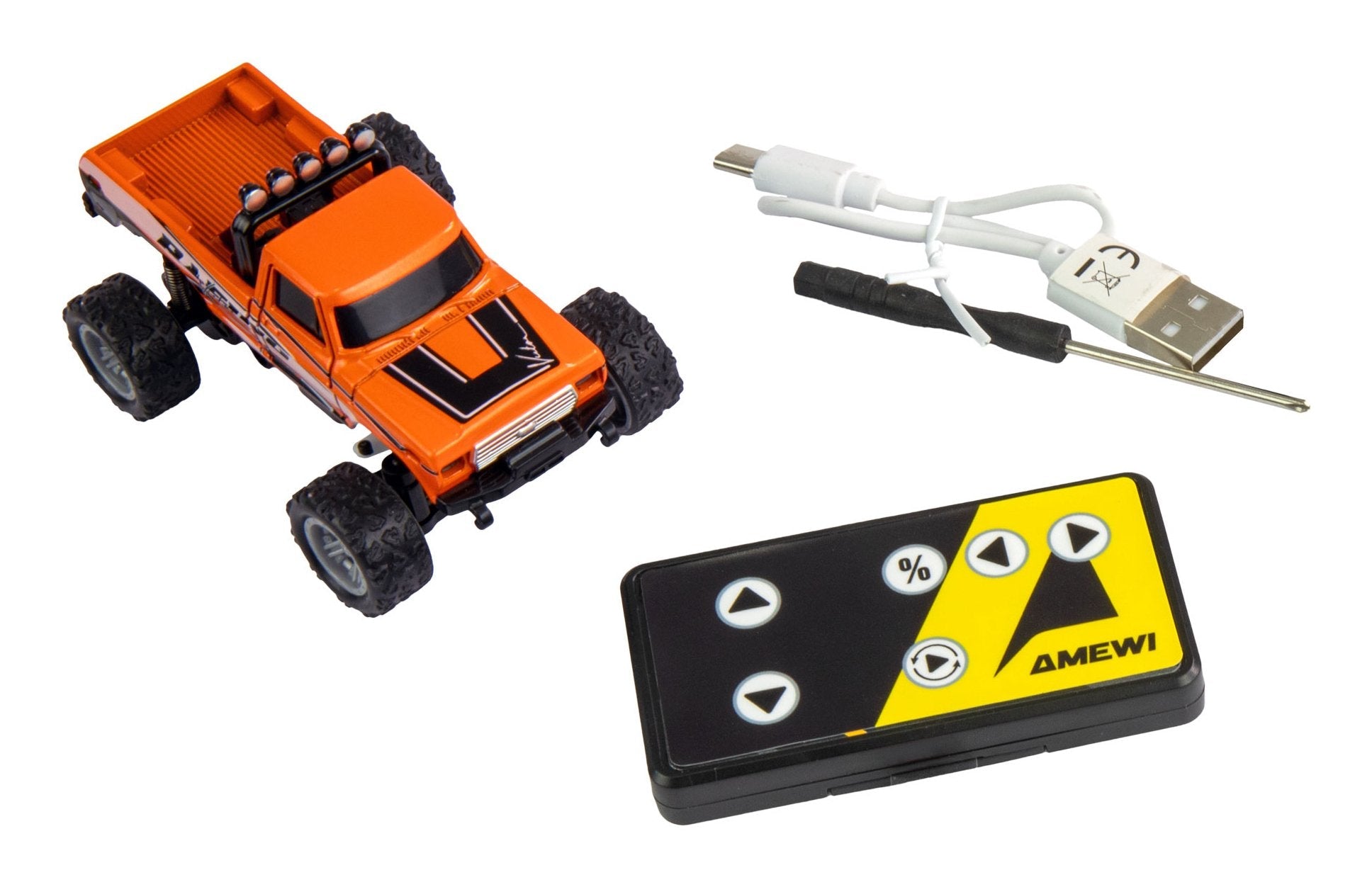 Amewi Rc Monmertruck Die Cam Li-Ion 200mah Naranja 6+