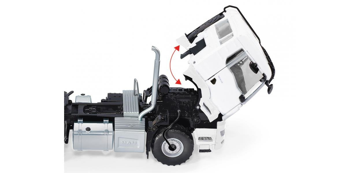 Wiking Man Tgs 18.510 4x4 Bl 2-Eje Tractor, Modelo De Vehículo Blanco 10765200000