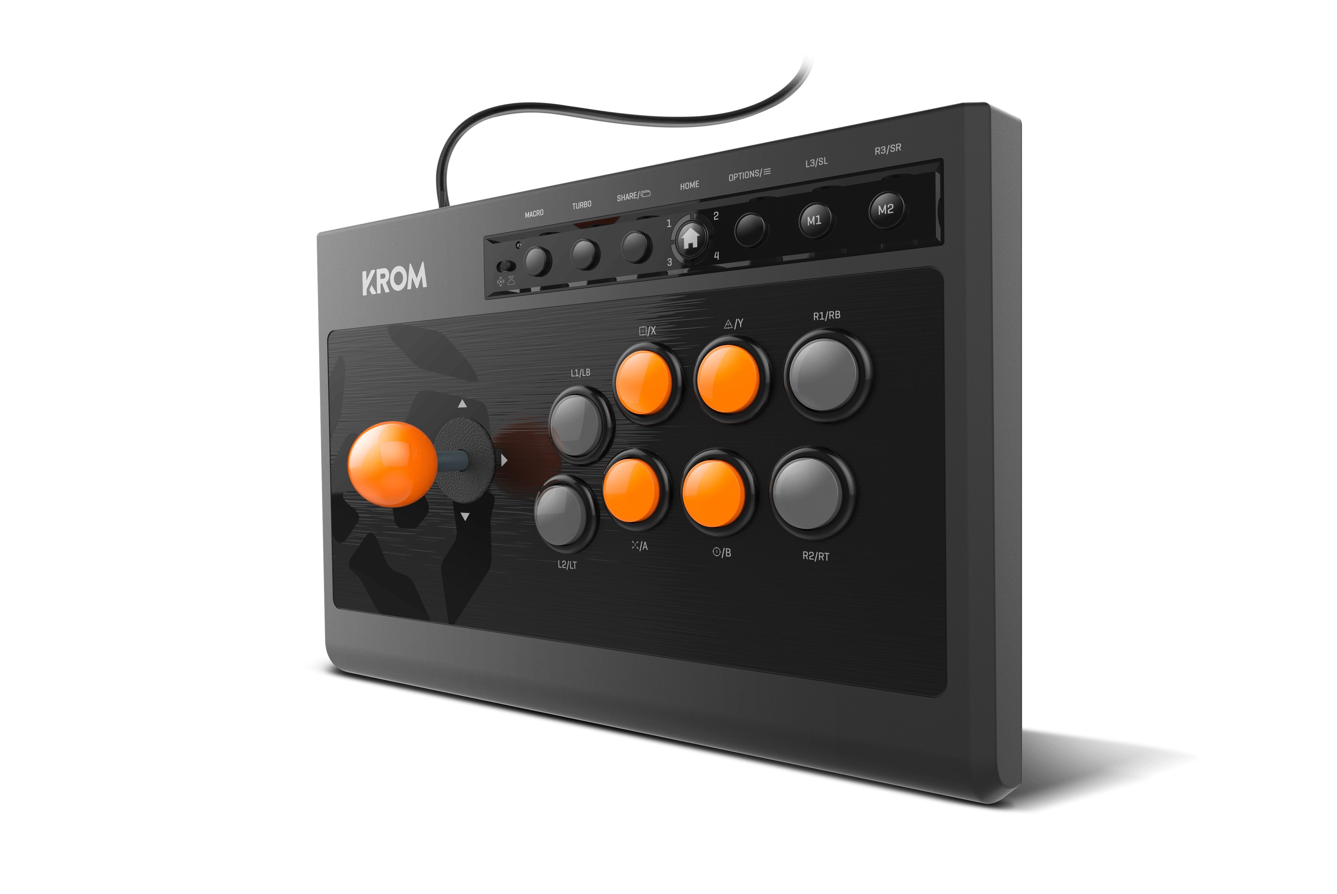 Krom Fightstick Kumite Playstation 4 Y 3 Xbox One Negro Nxkromkmt