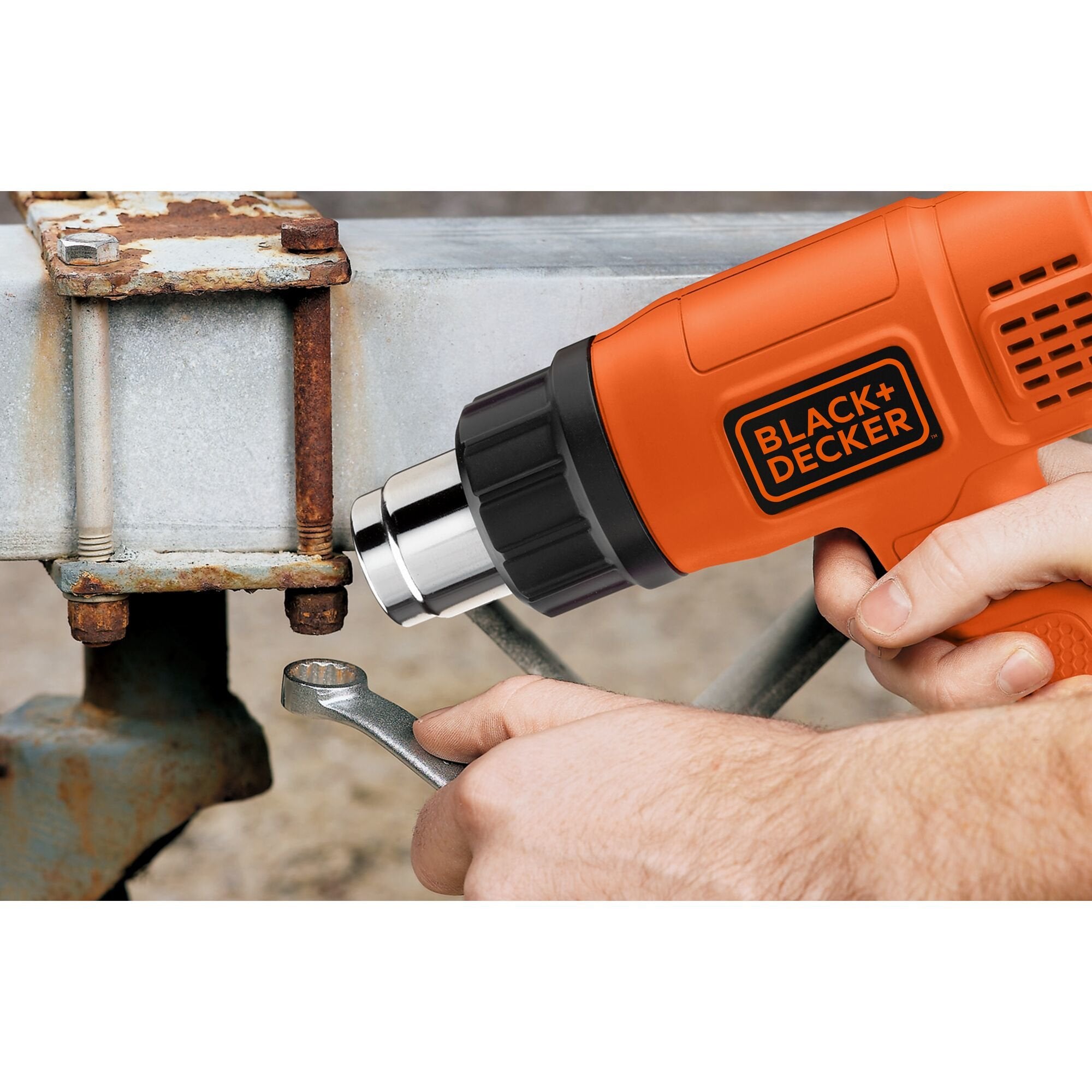 EAN 5035048331491 - Black & Decker KX1650-QS pistola de calor Pistola de aire caliente 740 l/min 600 °C 1750 W Negro, Naranja imagen 4