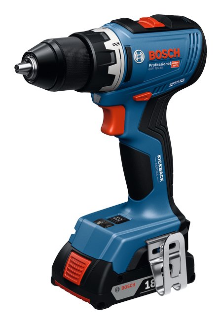 Bosch Professional Taladro Atornillador A Batería Gsr 18v-65 Professional Solo, 18 Voltios Azul, Sin Batería Ni Cargador, En L-Boxx 06019n3201