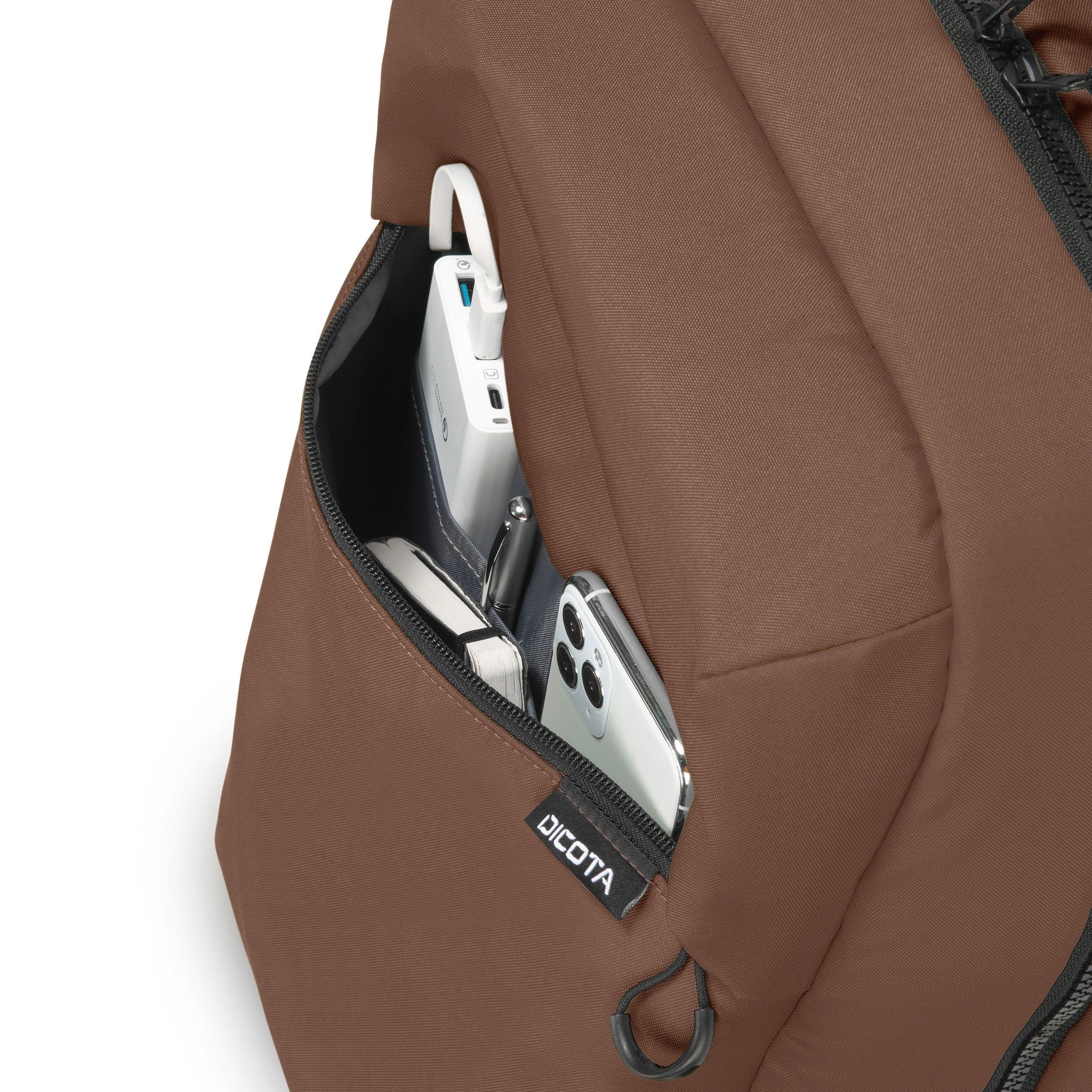 EAN 7640239422223 - DICOTA D32124-RPET mochila Mochila informal Marrón Poliéster imagen 5