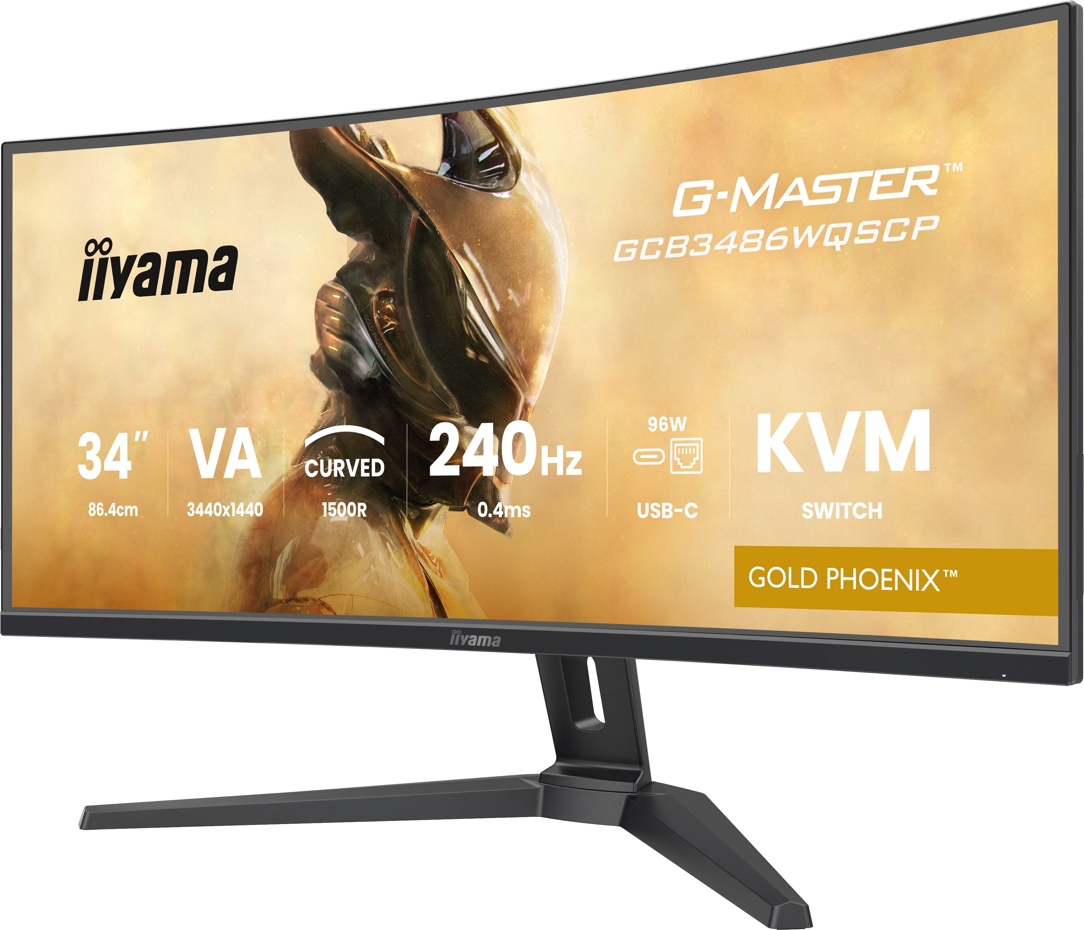 EAN 4948570125173 - iiyama G-MASTER GCB3486WQSCP-B1 pantalla para PC 86,4 cm (34") 3440 x 1440 Pixeles UltraWide Quad HD Negr imagen 8