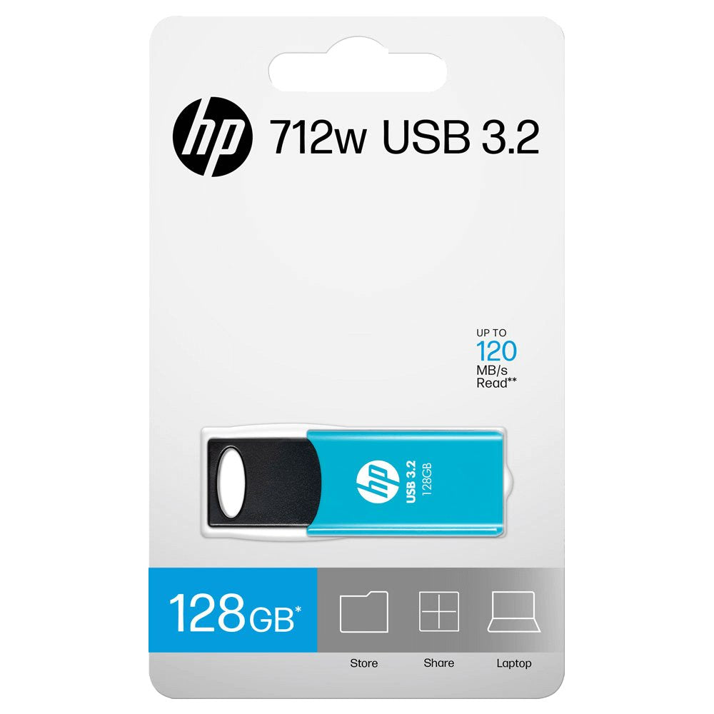 Usb Hp 3.2 128gb 712w Azul