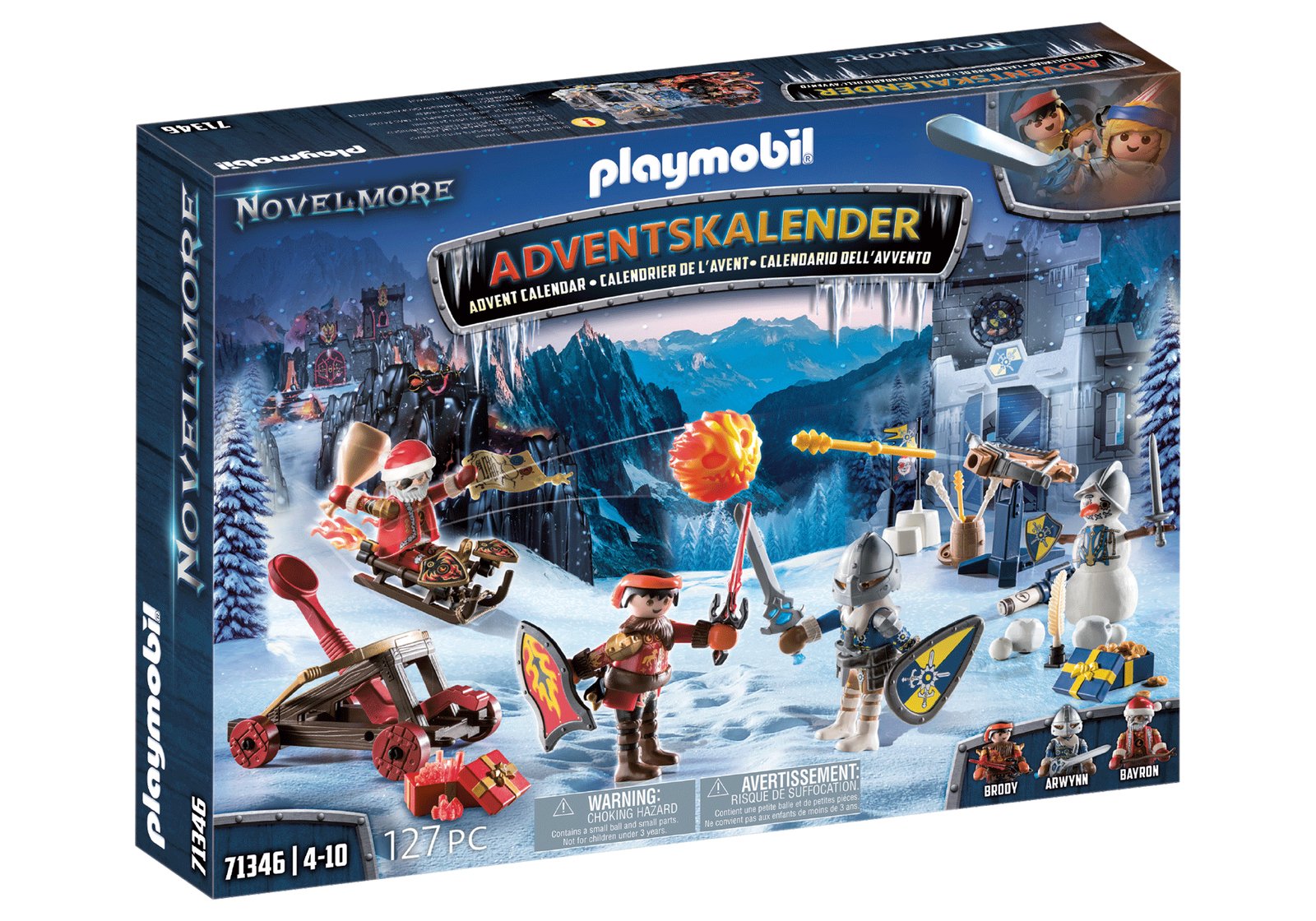 Playmobil 71346 Calendario De Adviento Novelmore - Lucha En La Nieve, Juguete De Construcción
