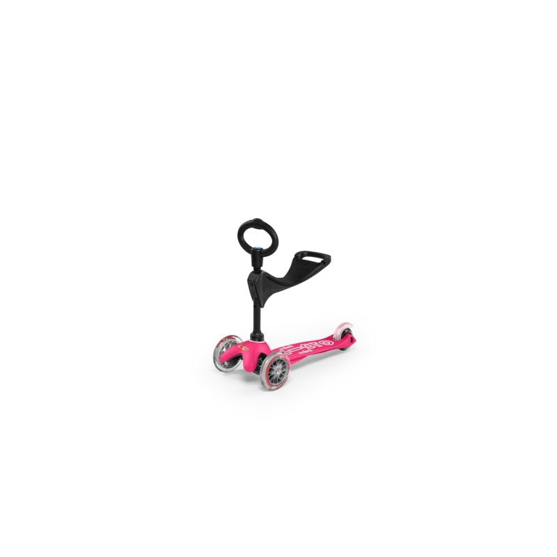 Micro Patinete/Coche De 3 Ruedas Mini 3 En 1 Deluxe Rosa