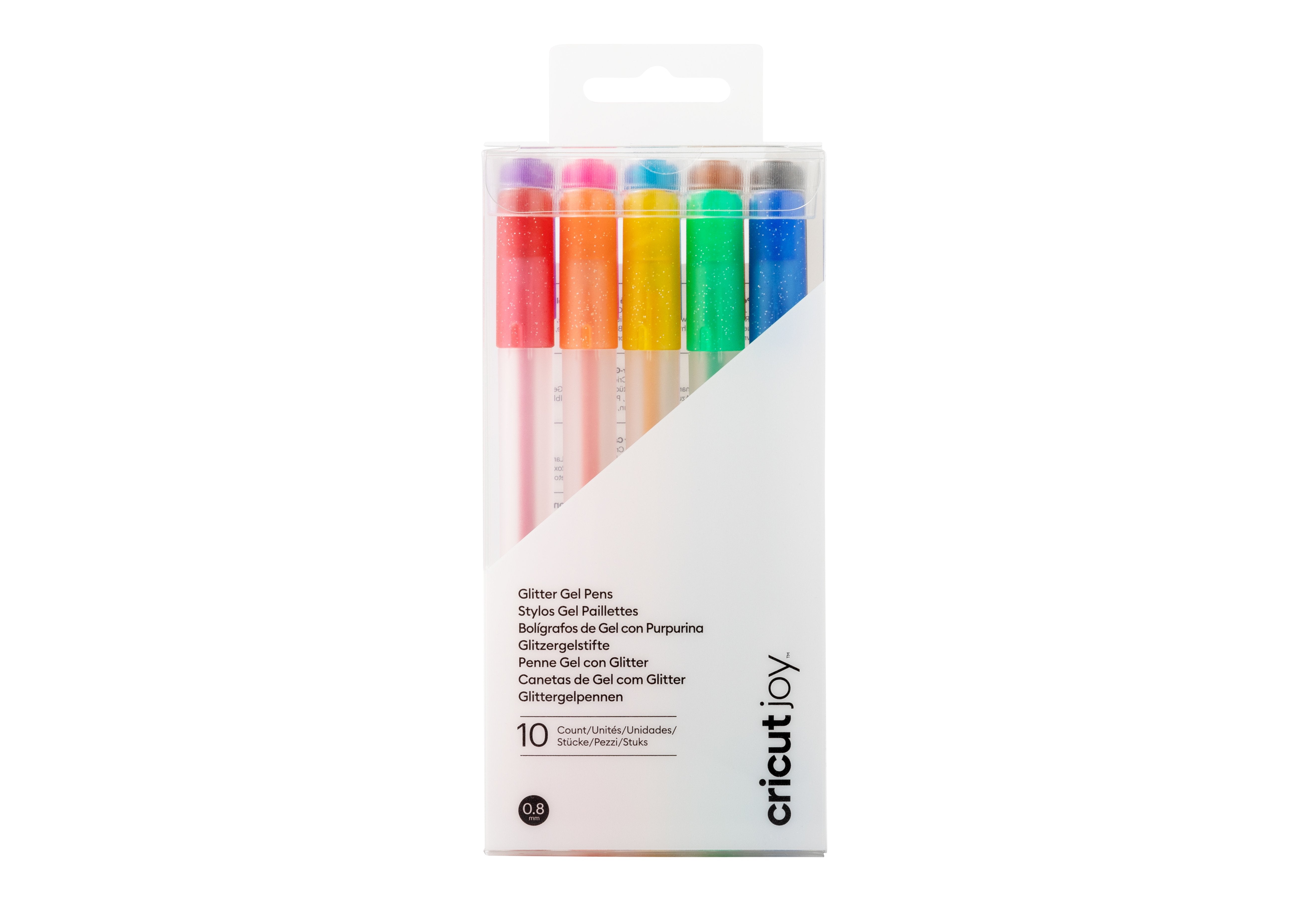 EAN 0093573387104 - Cricut Joy Glitter Bolígrafo de gel con tapa Negro, Marrón, Verde, Azul claro, Naranja, Púrpura, Rojo, Am imagen 3