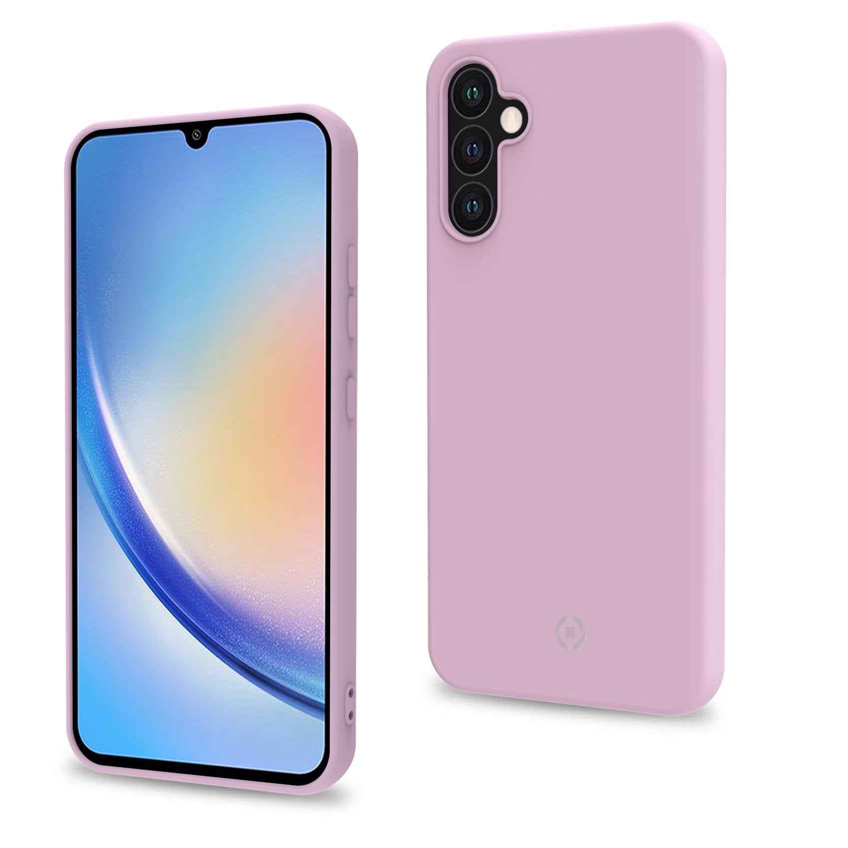 Celly Cromo1036pk Funda Para Samsung Galaxy A34 5g (6.6") Rosa