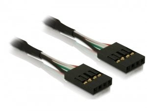 EAN 4043619824267 - DeLOCK Cable pinheader F/F cable de señal 0,40 m Negro imagen 1