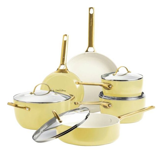 Greenpan Padova Reserve 6 Tlg Topf&Pfannenset Gelb