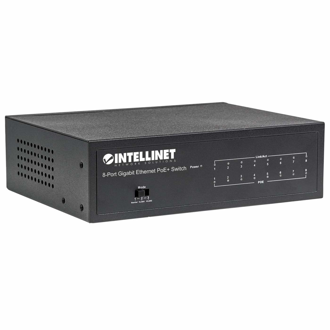 EAN 0766623561204 - Intellinet 561204 switch Gestionado Gigabit Ethernet (10/100/1000) Energía sobre Ethernet (PoE) Negro imagen 3