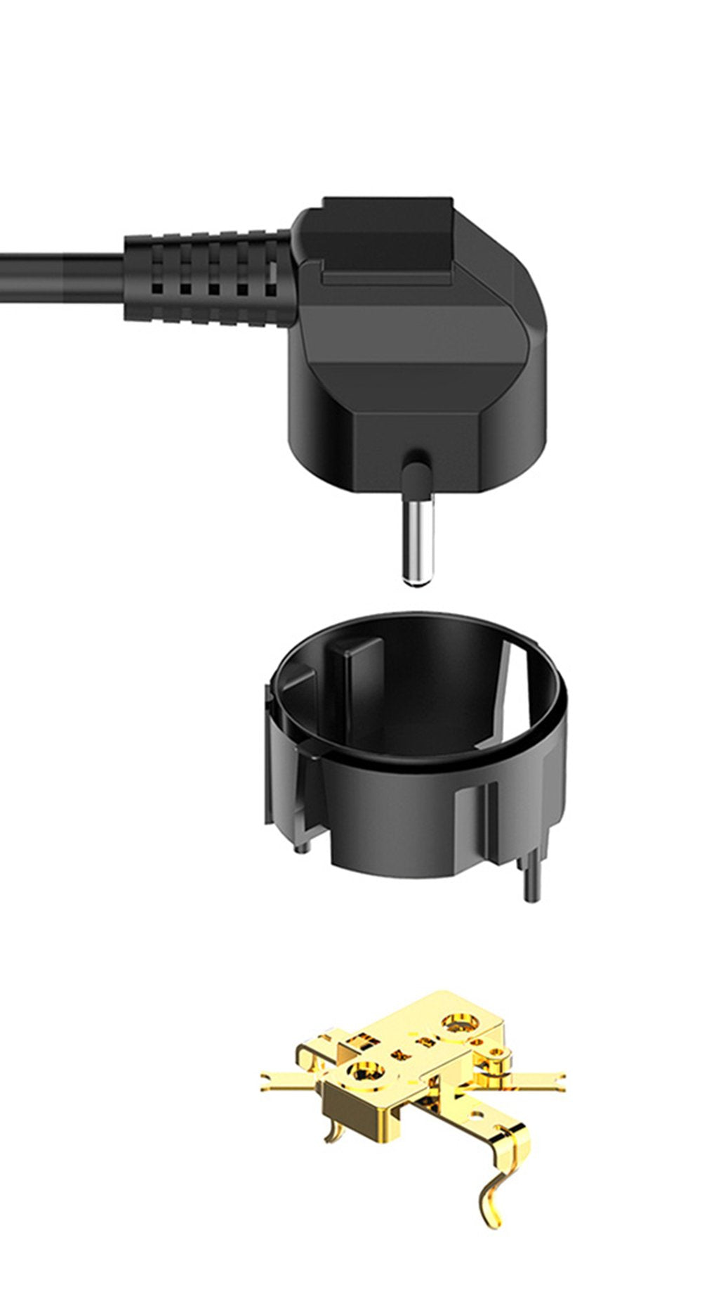 Colorway Cw-Che64b Base Múltiple 2 M 6 Salidas Ac Interior Negro