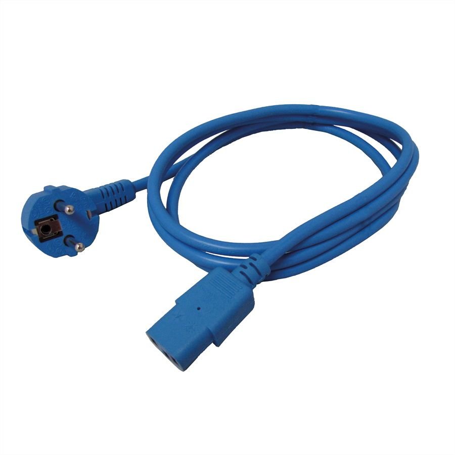 Roline Netzcable, Gerade Iec-Buchse, Blau, 1,8 M