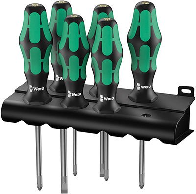 EAN 4013288041616 - Wera 335/350/355/6 Kraftform Plus Juego Destornillador estándar imagen 1