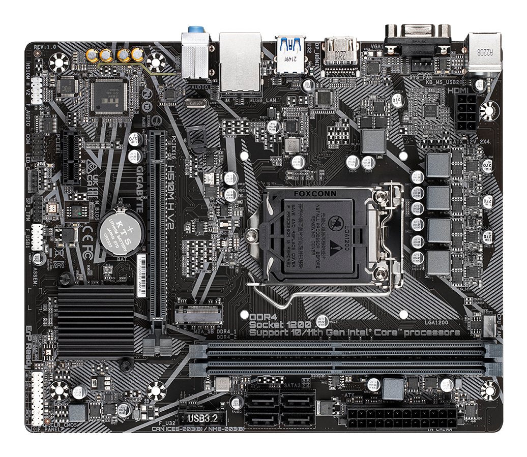 Placa Base Gigabyte H510m H V2 H510,S1200,Matx,Intel