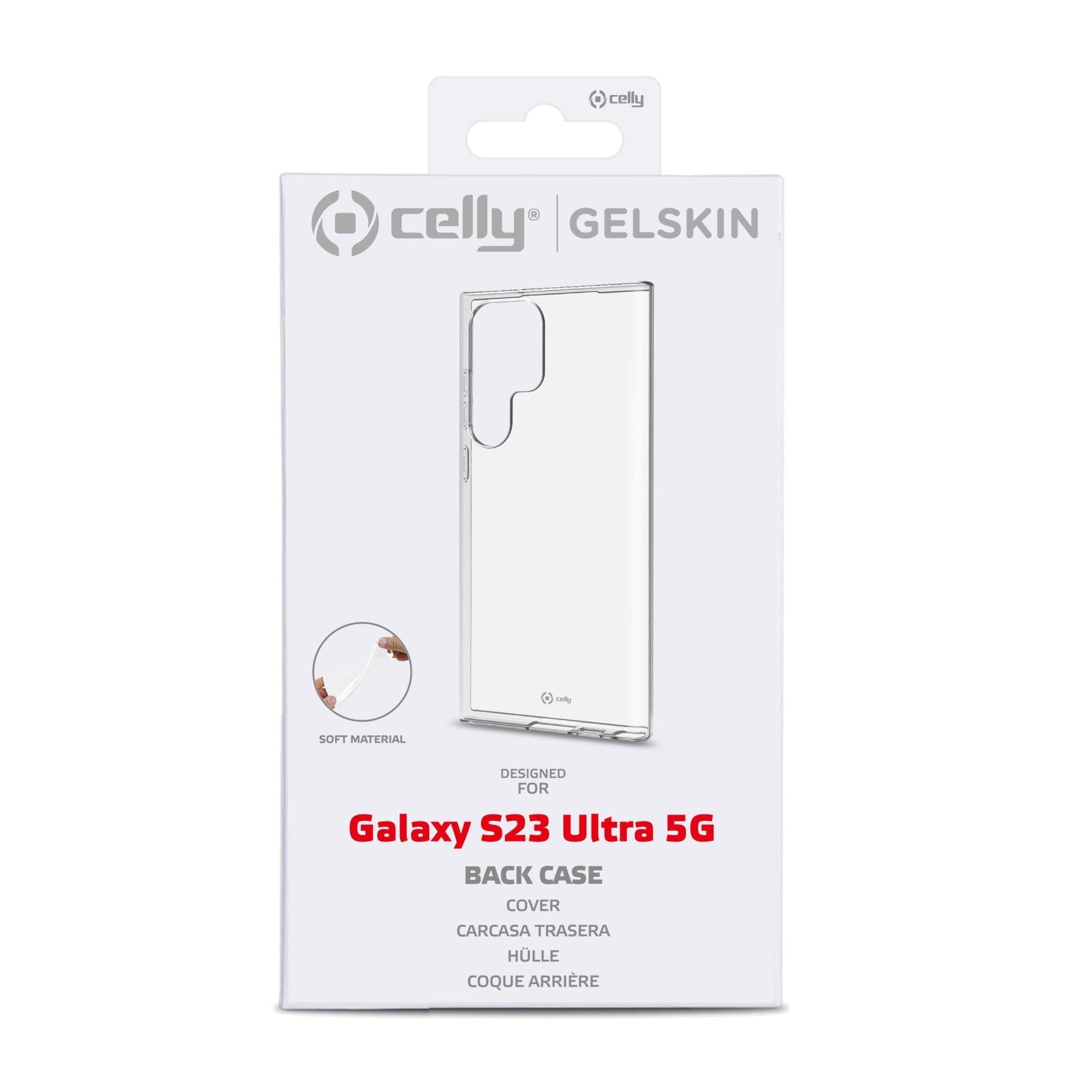 Celly Gelskin1033 Funda Para Samsung Galaxy S23 Ultra 5g (6.8") Transparente