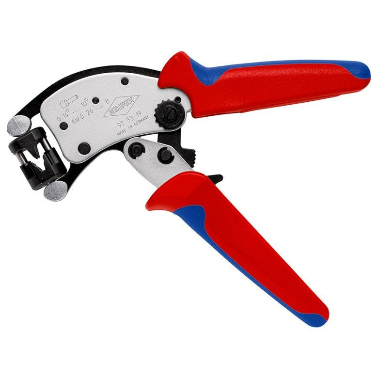 EAN 4003773088097 - Knipex 97 53 19 crimpadora Herramienta para prensar Negro, Azul, Rojo imagen 4