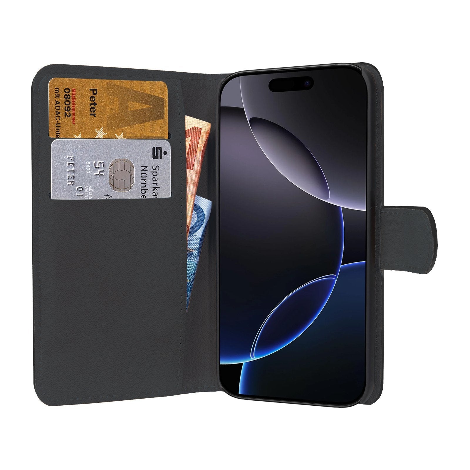 Pedea Book Cover Classic Fr Apple Iphone 16 Pro Negro