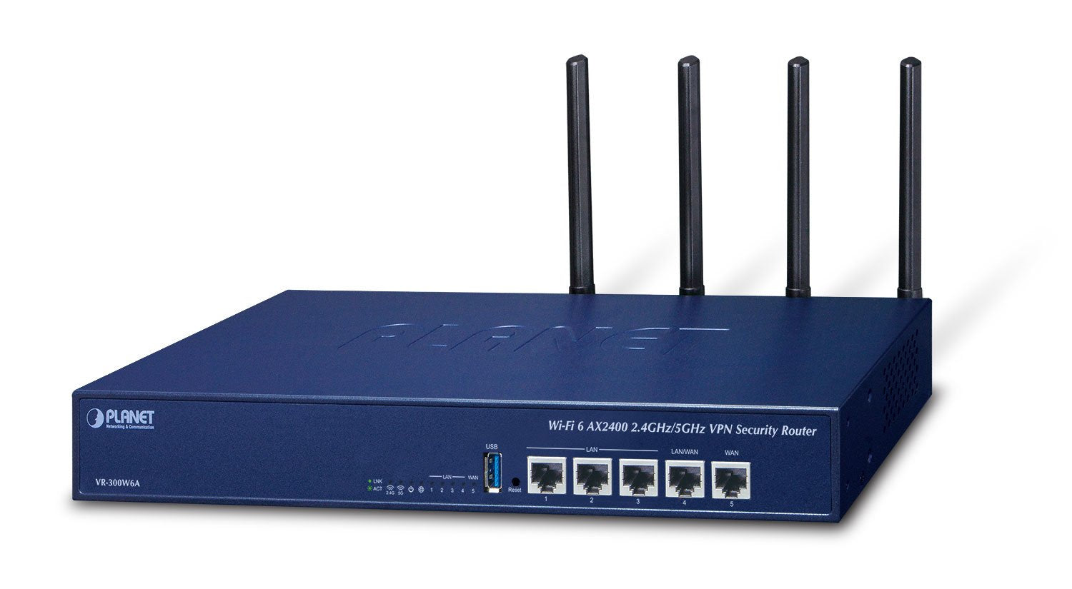 Router Planet Wi-Fi 6 Ax2400 2.4ghz/5ghz Inalámbrico Gigabit Ethernet Azul