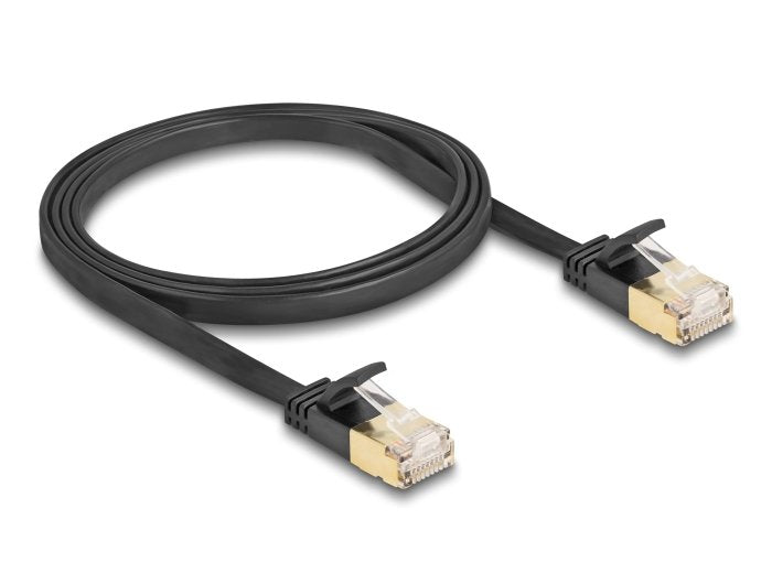 Delock Rj45 Cable De Red Cat.6a Macho A Macho U/Ftp 1 M Negro