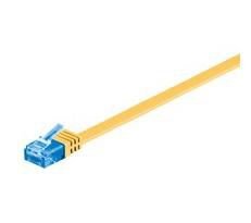 U/Utp Cat6a 3m Yellow Flat Unshielded Network Cable,