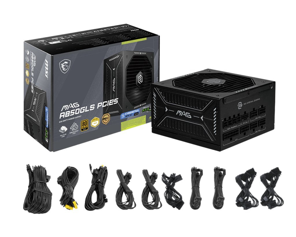EAN 4711377297783 - MSI MAG A850GLS PCIE5 unidad de fuente de alimentación 850 W 24-pin ATX ATX Negro imagen 5