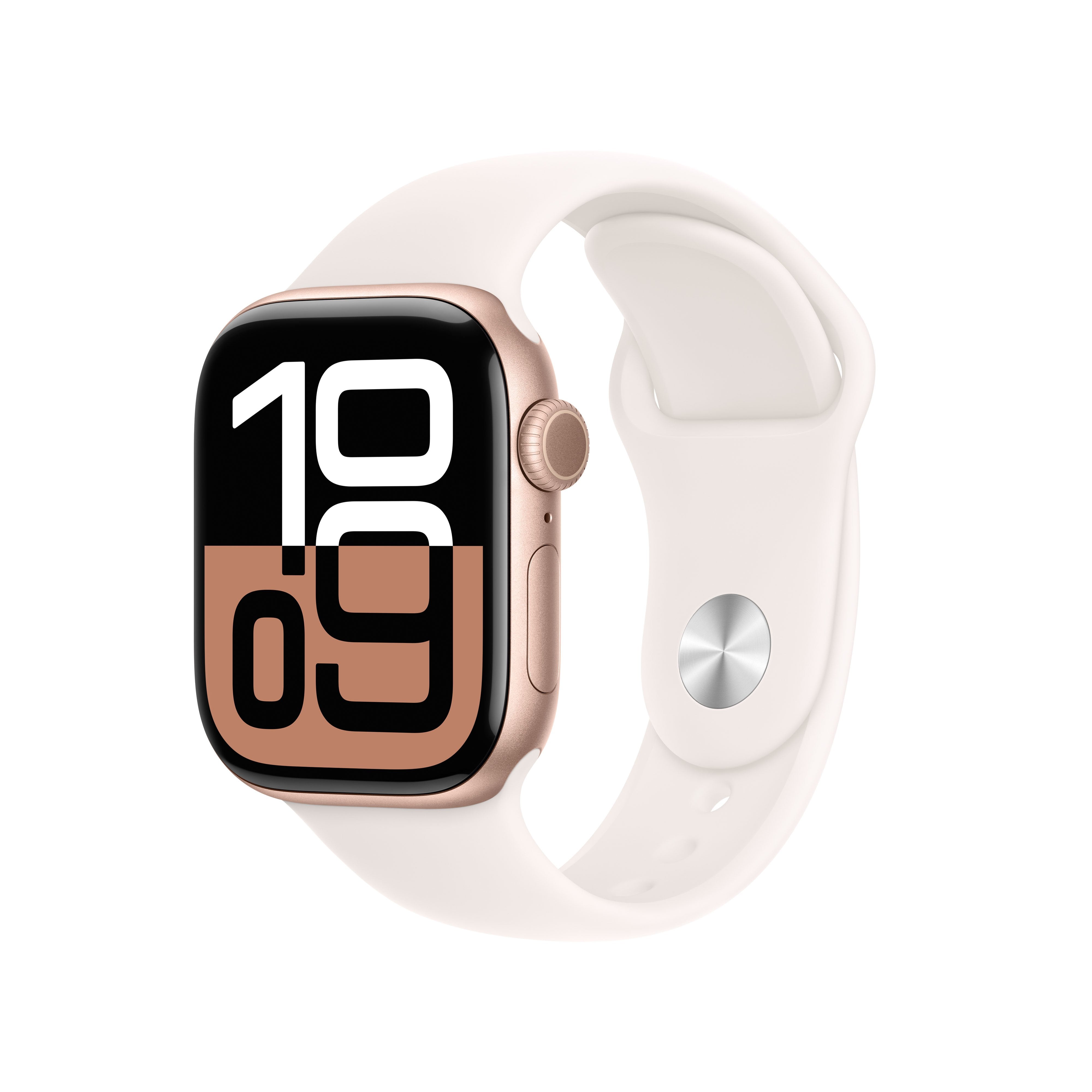 Apple Apple Watch Series 10 Gps 42mm Rose Gold Aluminium Case With Light Blush Sport Band - S/M