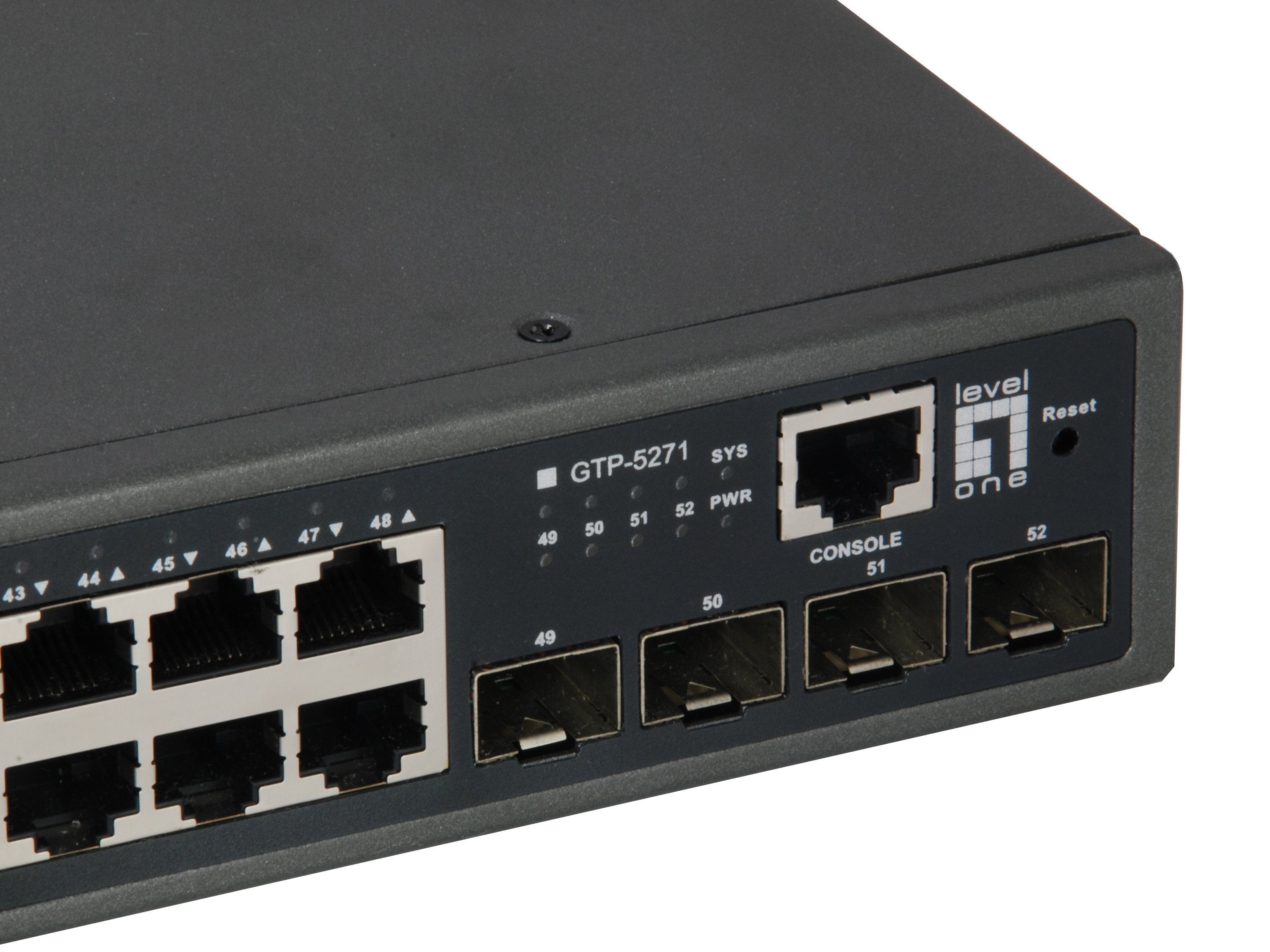 Levelone Switch 52x Ge Gtp-5271 4xgsfp 19" 400w 48xpoe