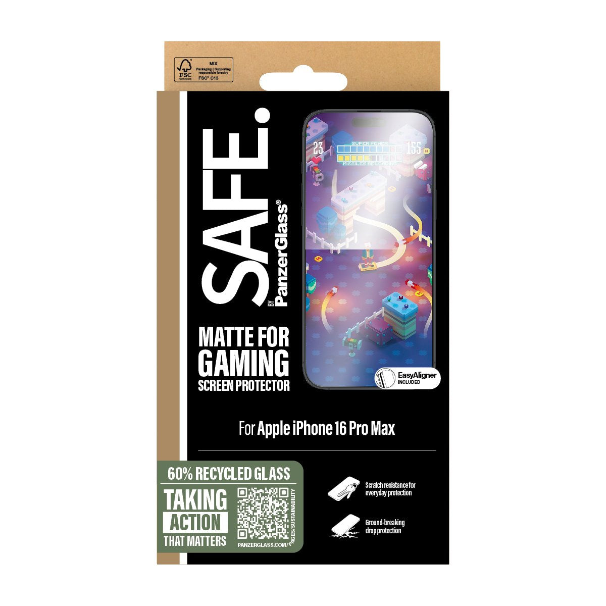 EAN 5715685002953 - PanzerGlass SAFE. by ® Gaming Screen Protector iPhone 16 Pro Max | Ultra-Wide Fit Protector de pantalla A imagen 3