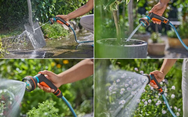 EAN 4066407026452 - Gardena 18372-20 pistola de pulverización de agua o boquilla Boquilla de lavado Gris, Negro, Naranja imagen 4