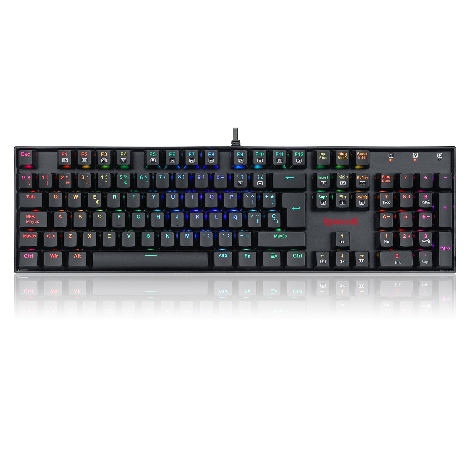 EAN 6950376772565 - REDRAGON K551RGB-1R-SPS teclado Juego USB QWERTY Español Negro imagen 1