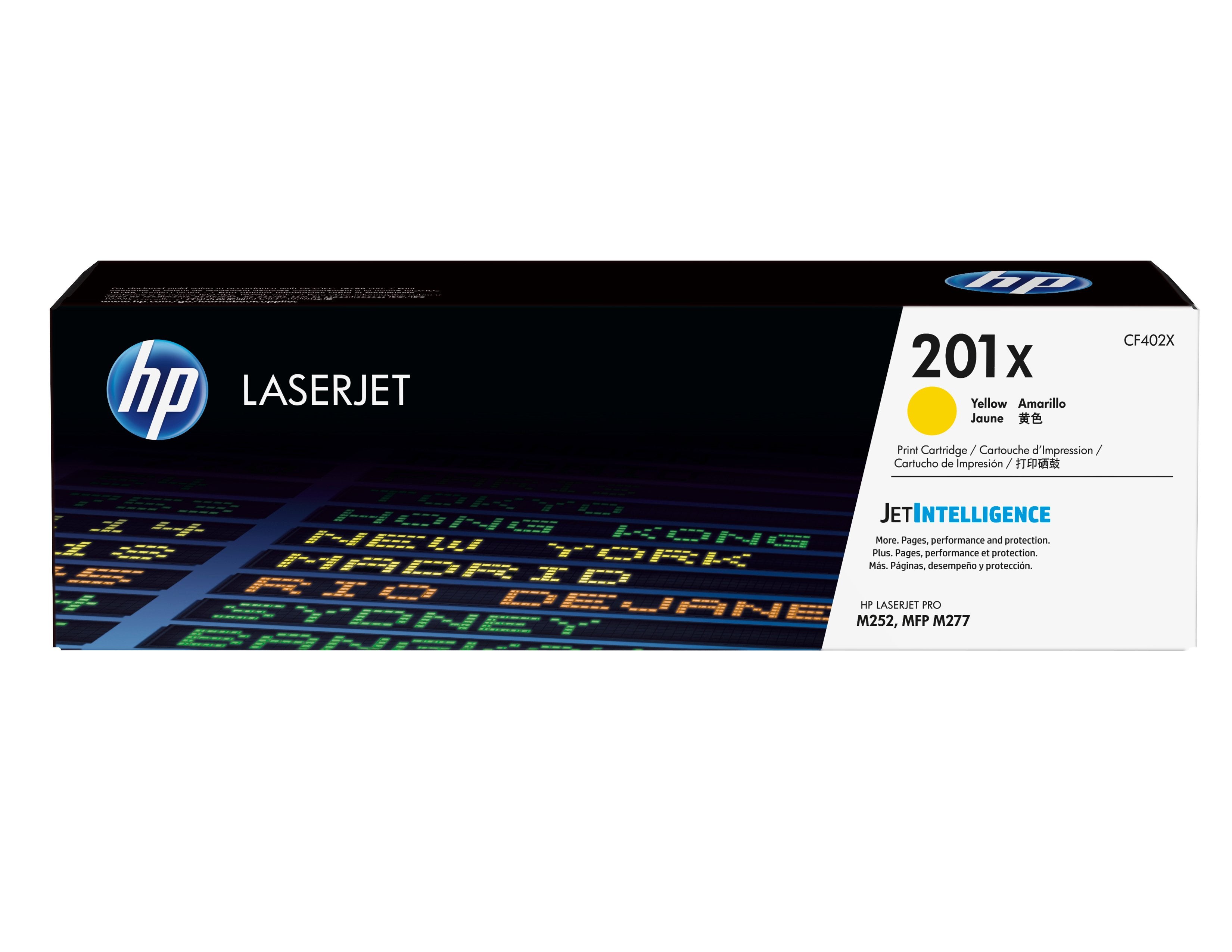 EAN 0888793238004 - HP 201X High Yield Yellow Original LaserJet Toner Cartridge cartucho de tóner 1 pieza(s) imagen 1