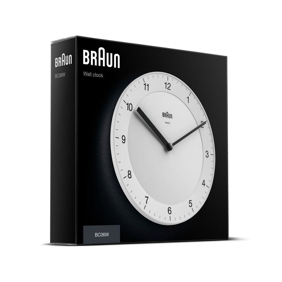 Braun Bc 06 W Reloj De Pared De Cuarzo Analógico Blanco