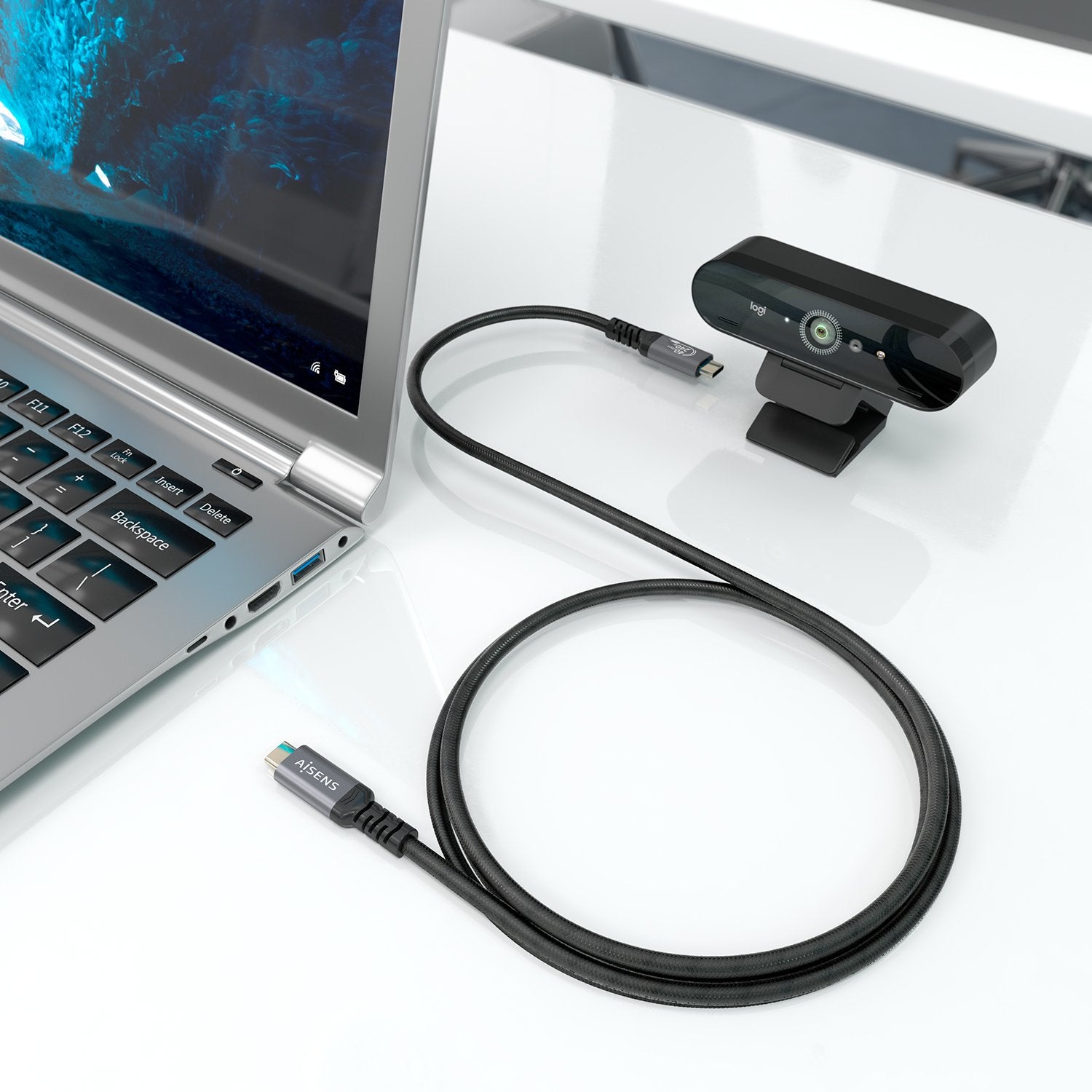 EAN 8435739904589 - AISENS A156-0996 cable USB USB4 Gen 3x2 2 m USB C 40 Gbit/s imagen 4
