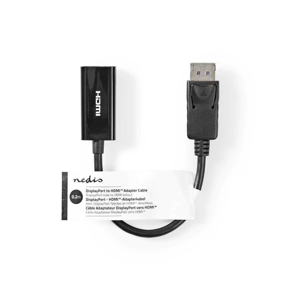 Nedis Displayport Macho Salida Hdmi 4k@30hz Niquela
