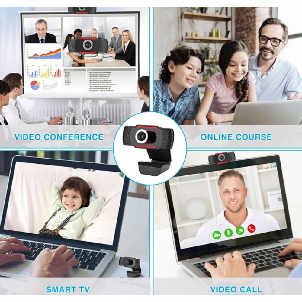 Techly I-Webcam-60t Cámara Web 1920 X 1080 Pixeles Usb 2.0 Negro