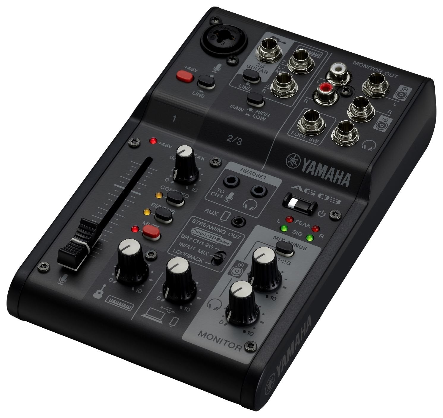 Yamaha Ag03mk2 3 Channels Black